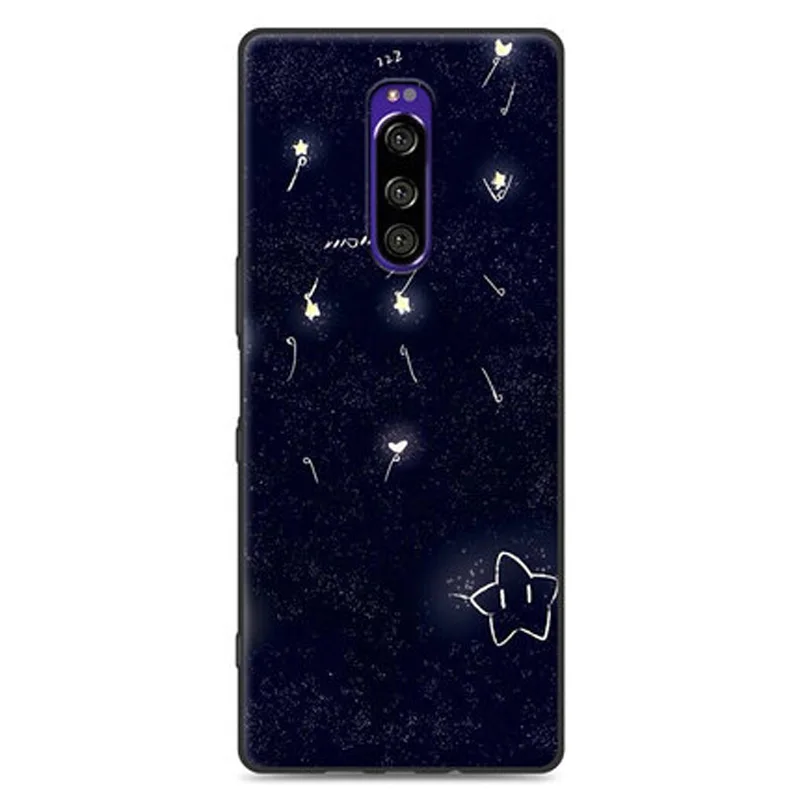 Чехол для sony Xperia 1, чехол sony 1 6,5", мягкий силиконовый чехол для телефона из ТПУ с мультипликационным принтом, чехол s для sony Xperia 1, J8110, J8170, J9110