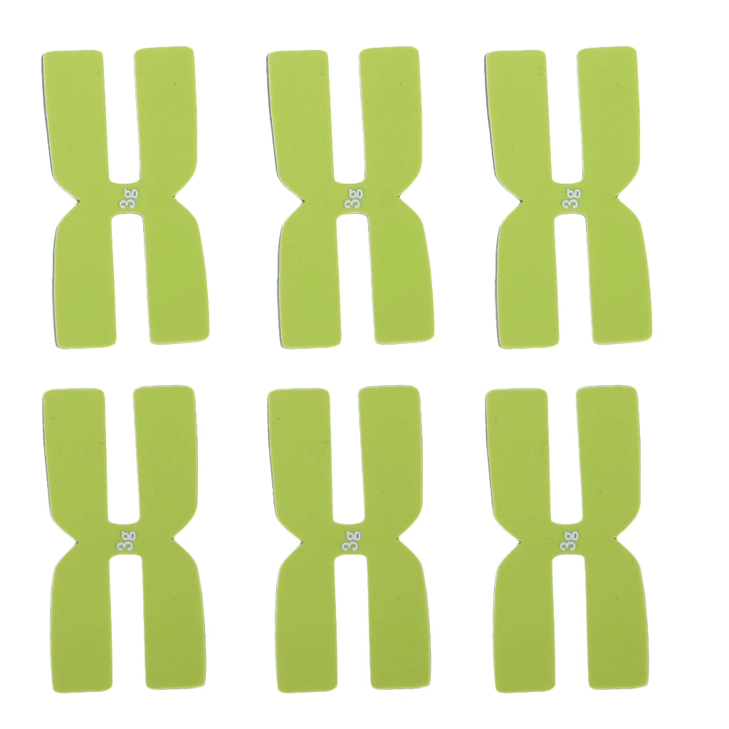 6Pcs/Set Tennis Racket Weight and Balance Strips Racquet Balancer Tape H-Shaped 3g Silicone Balance Bar