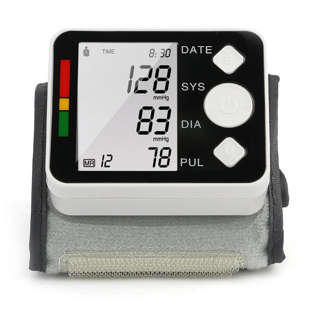 

Electric Wrist Blood Pressure Monitor Automatic Germany Chip LCD Display Tonometer Digital Sphygmomanometer Personal Health Care