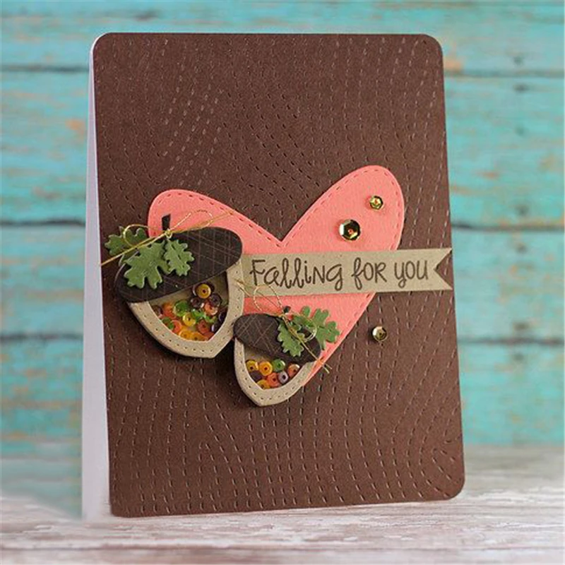 

YaMinSanNiO Acorn Metal Cutting Dies Scrapbooking for DIY Paper Cards Album Decorative Embossing Craft Die Cuts 2019 New