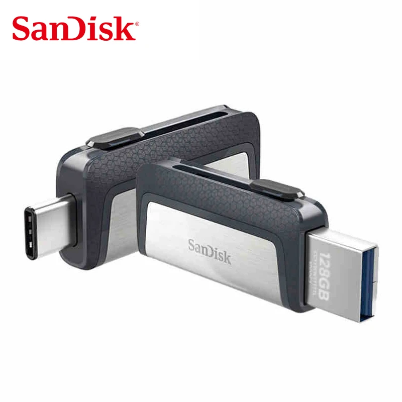 Sandisk SDDDC2 ультра двойной OTG USB флеш-накопитель type-C 128 Гб 64 ГБ 32 ГБ USB3.1 флеш-накопитель для смартфонов