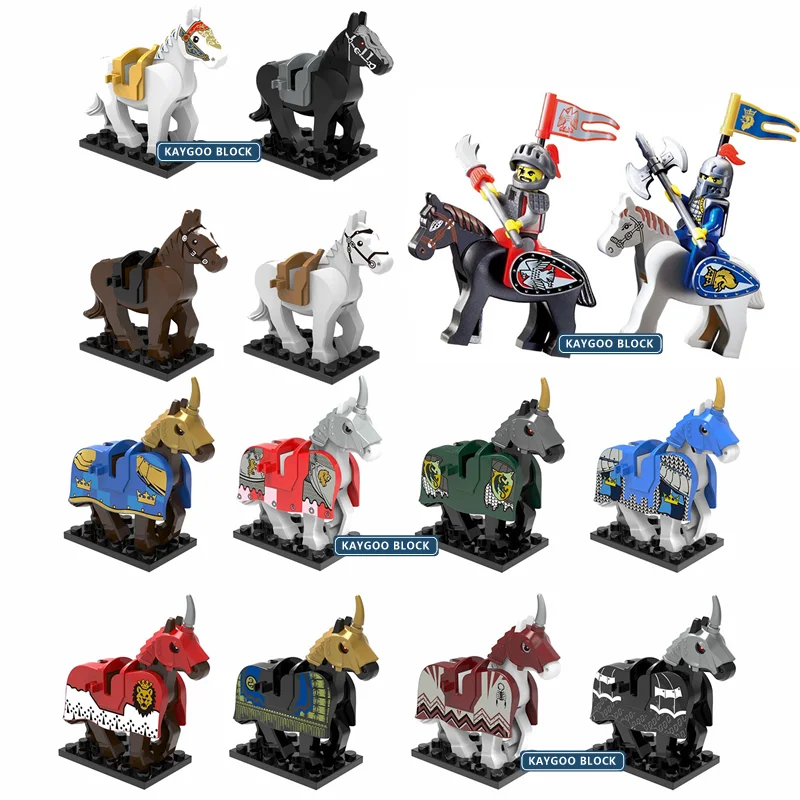 

X0169 Horse Wolf Elf Deer Kids Birthday Single Sale Nazgul with Robe Building Blocks Bricks Model Set Toys for children