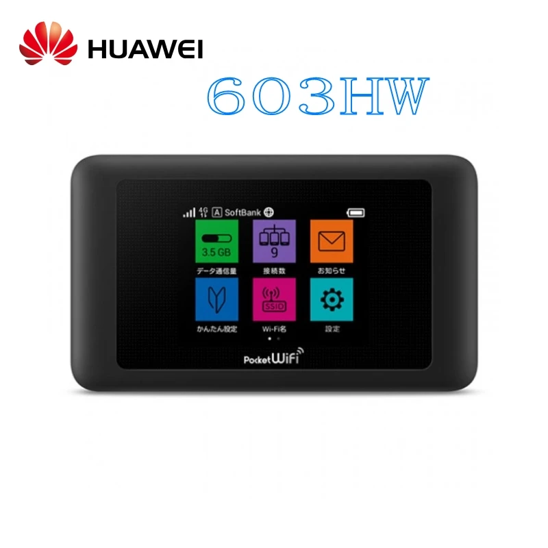 Разблокированный роутер Huawei 603hw поддержка 4g lte sim карты Wi Fi LTE Cat11 сенсорный ЖК