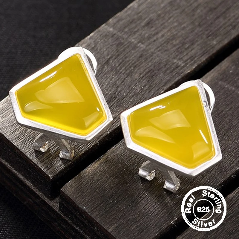 Серьги из серебра 925 пробы с искусственным драгоценным камнем|Серьги-подвески| |