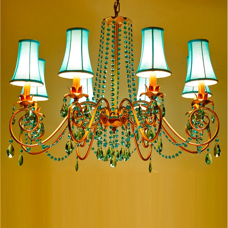 

Dining Room Chandeliers Wrought Iron Lighting Chandelier Crystal Hanging Lamp Modern Crystal Chandelier for Living Room Lights