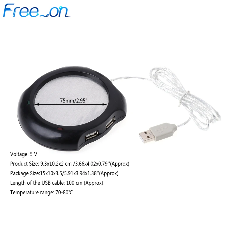4 USB концентратор Электрический питательный стаканчик грелка Pad пластина для