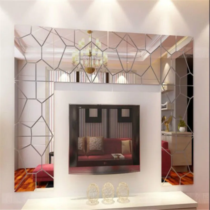 DIY Modern Mirror Decal Art Mural Wall Sticker Home Decor RemovableUS STOCK