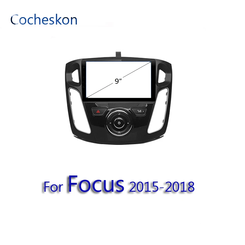 

for frame for radio Ford Focus 3 2015-2018 car frame fascia for car reverse camera with screen