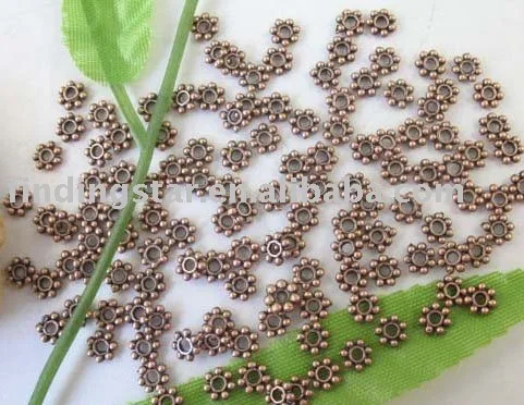 Бесплатная доставка 1000 шт антикварные медные бусины 4 мм M309C|daisy spacer beads|beads 4mmspacer