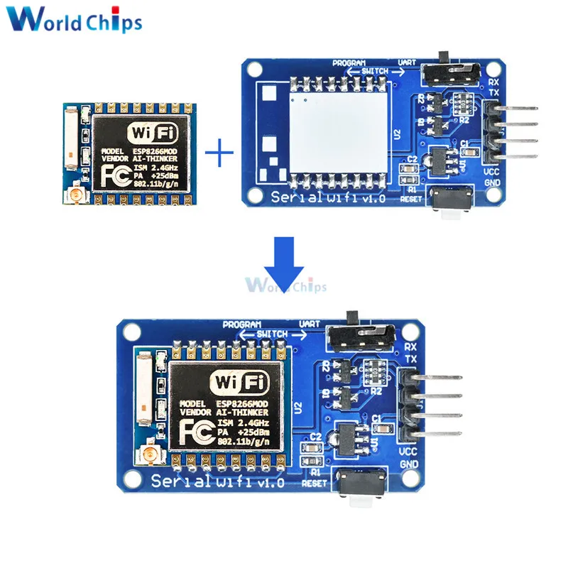 CH340 CH340G USB к ESP8266 ESP-07 модуль Wi-Fi Встроенная антенна к ttl модуль драйвера CH340G модуль беспроводной платы развития