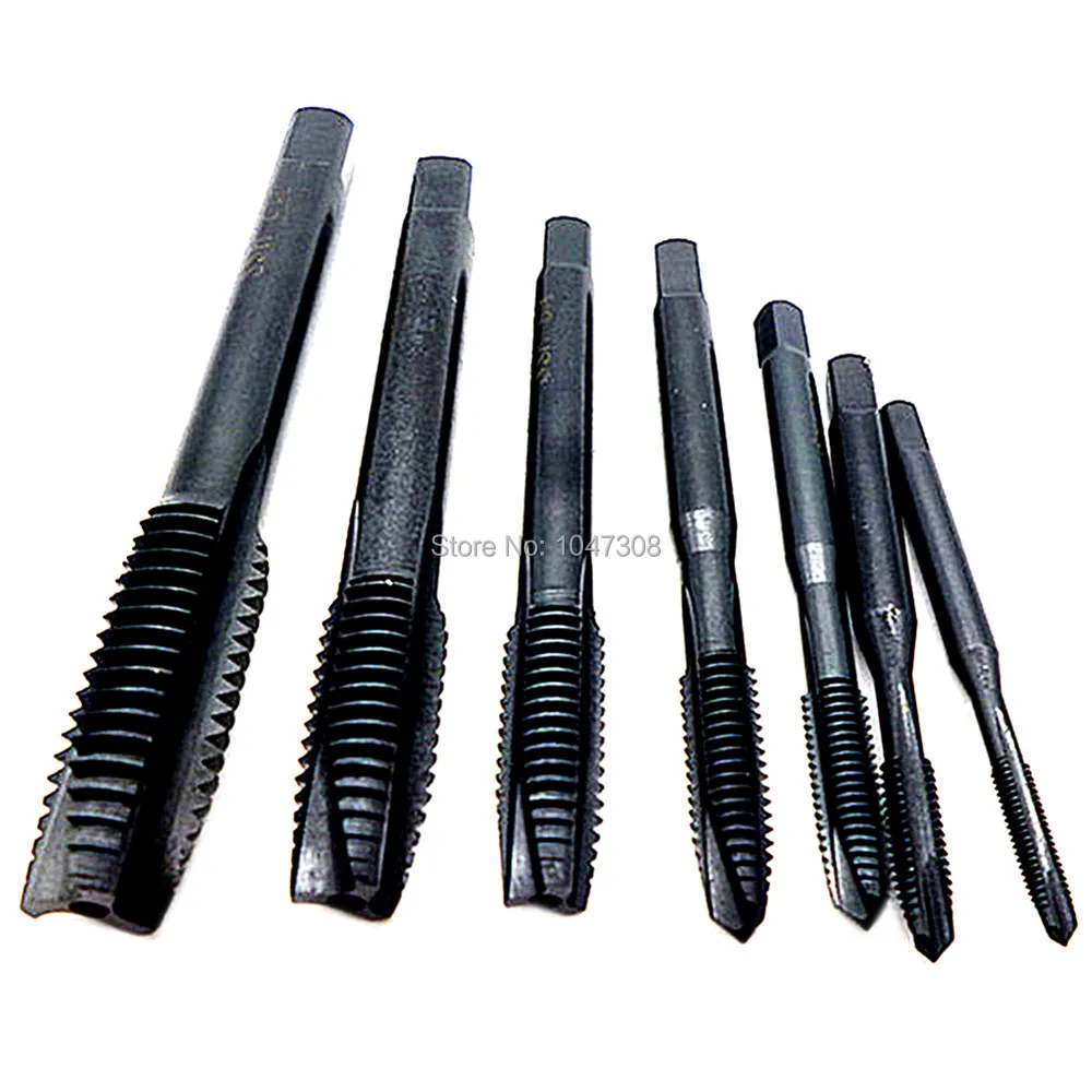 7pc Metric Straight Fluted Screw Thread Taps Nitriding Machine Screw