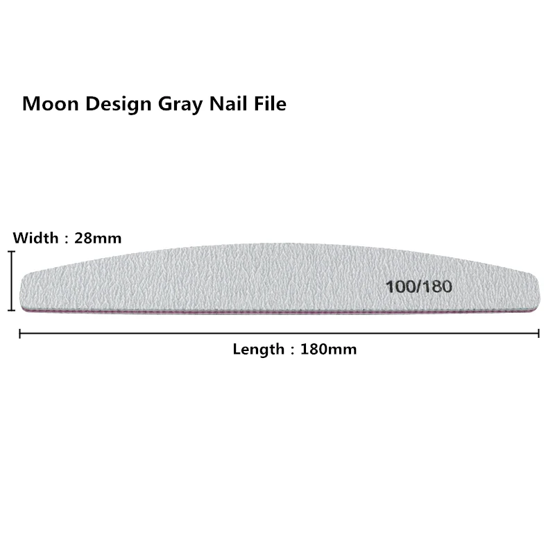 25 шт., профессиональные пилочки для ногтей 100/180, шлифовальная пилка для ногтей, полировка в виде лодки, маникюрные инструменты, набор, буфер для ногтей, инструмент для ухода за ногтями