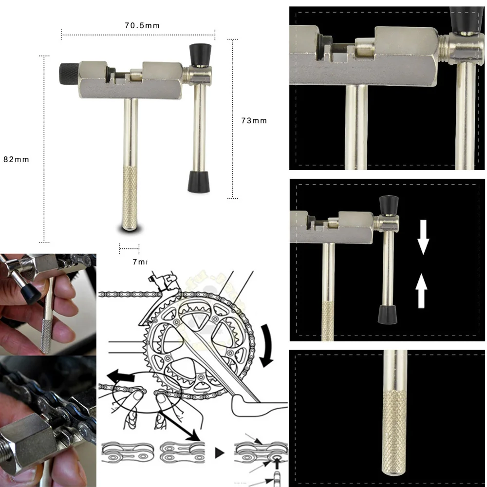 VXM Инструменты для ремонта велосипедов, набор инструментов для ремонта горного велосипеда, инструменты для горного велосипеда для коленчатого удаления маховика/цепи/осевого инструмента