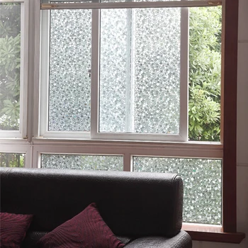 

Cotton colour 3D Laser Cobblestone Window Stickers Translucidus Opacitas No-glue Static Self-adhesive Film 45/60/90 x 200cm