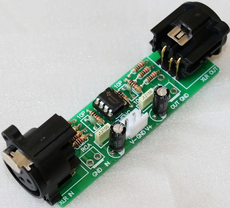 NE5532 Op amp баланс предусилителя/небалансный баланс преобразования/баланс в неравновесный/RCA в XLR плата