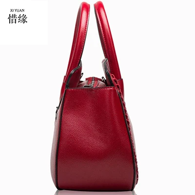 Rouge tout Shopping 100 À Dames Main Célèbre Pour Fourre Réel Designer Grandes En Femmes Véritable Oreiller gris Noir bourgogne Épaule pourpre Marque Sacs Cuir Clair AwCq8H