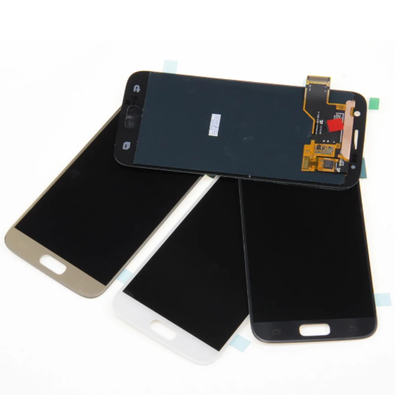 Супер AMOLED экран для SAMSUNG Galaxy S7 ЖК дисплей G930 G930F G930A сенсорный дигитайзер сборка