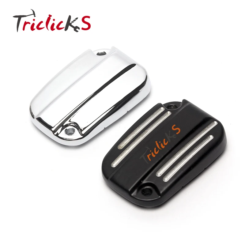 

Motorcycle Oil Cap Cover Blk Front Brake Fluid Reservoir Cap For Harley Electra Glide Road King 2007-2012