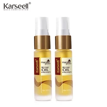 Два сущ. волосы масло Марокко аргановое масло кератиновое выпрямление волос кокосовое масло восстановить сухие кожи головы смягчать до самых кончиков уход за волосами продукты лечение волос Karseell