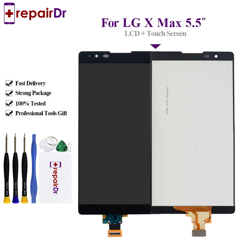 

5.5'' New For LG X Max K240 K240H K240F Full LCD DIsplay + Touch Screen Digitizer Assembly With Frame 100% Tested + Tracking