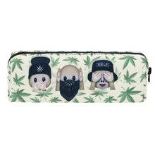 Monkeys Thug Weed 3D Printing Cosmetic Cases Small Cartoon Makeup Bags Kawaii Pencil Case Bag for Girls Necessaire Toiletry Bag