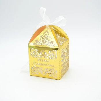 

Customize First holy communion laser cut Baptism Cross favor Candy boxes