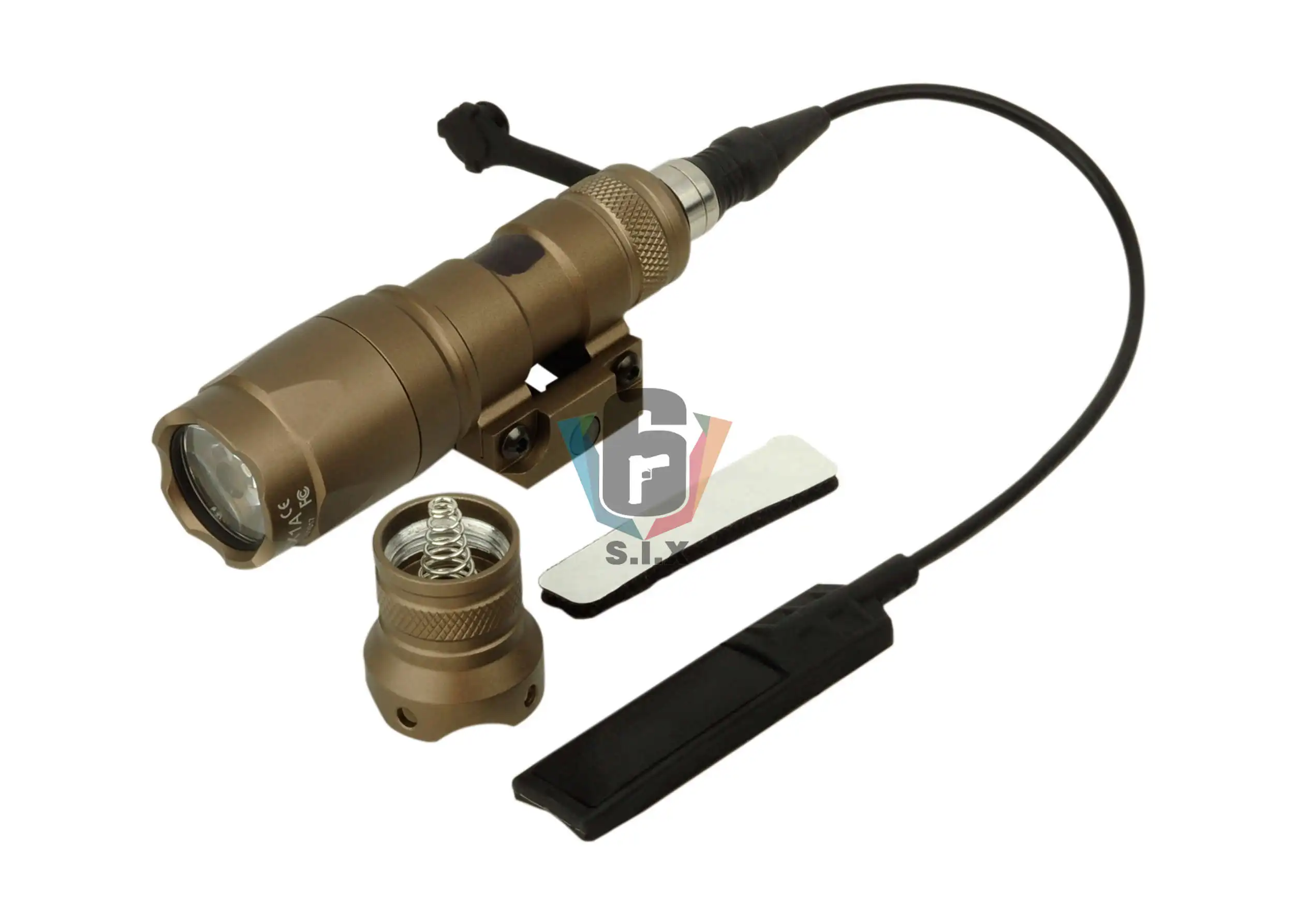 Тактический светильник Element Airsoft M300, мини-светильник для разведчика, винтовка, светильник для охоты, 250 люмен - Цвет: Коричневый