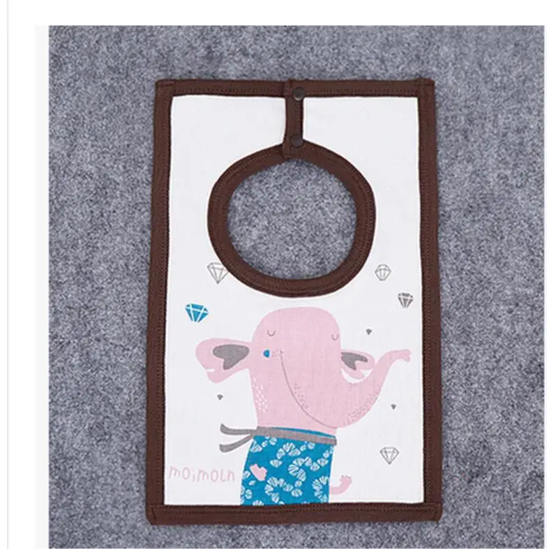 5 стиль лиса медведь слон треугольная животная борфа мультфильм хлопок крутой дизайн бандана детский нагрудник треугольник слюнявчик полотенце новорожденный - Цвет: see  chart