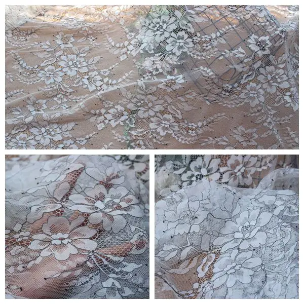 

Кружевная ткань с вышивкой, 1,5 см