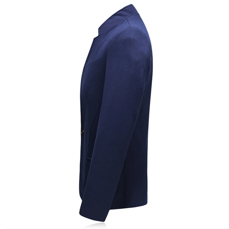 2019 Men Grey Suit Jacket Size 5XL Mens Leisure Blazer Jackets Slim Design Stand Collar Jackets Man