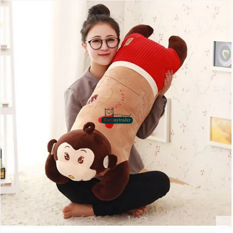 Dorimytrader 100cm New Cute Cartoon Monkey Plush Pillow Toy Giant 39