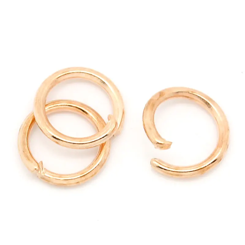 

DoreenBeads Alloy Opened Jump Rings Round Rose golden 7.0mm( 2/8") Dia, 95 PCs 2015 new