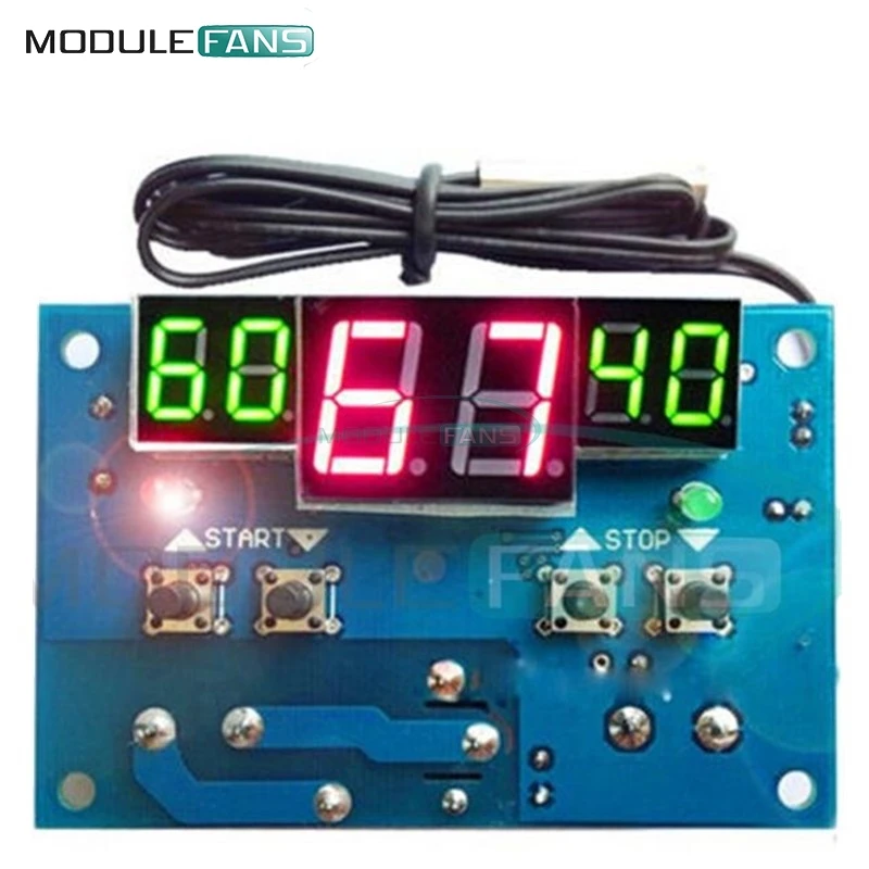 

W1401 Thermostat Intelligent Digital Led Display Module Thermostat Temperature Controller Module NTC Sensor Module W1401 DC 12V