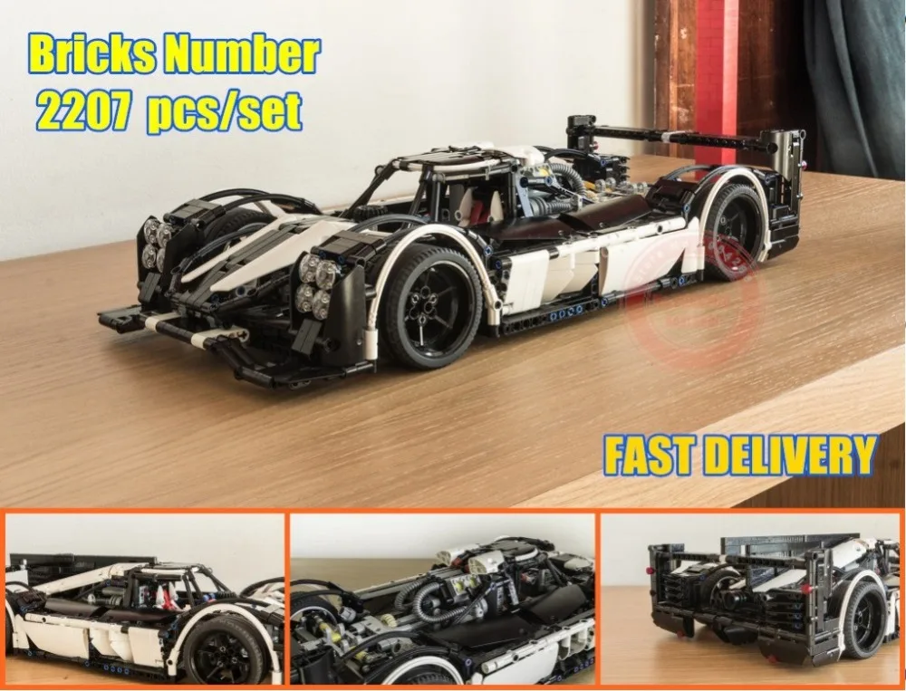 

New Technic MOC-5530 Hybrid Super Racing Car fit legoings technic city Model Building Blocks Bricks Toy DIY Birthday kid Gift