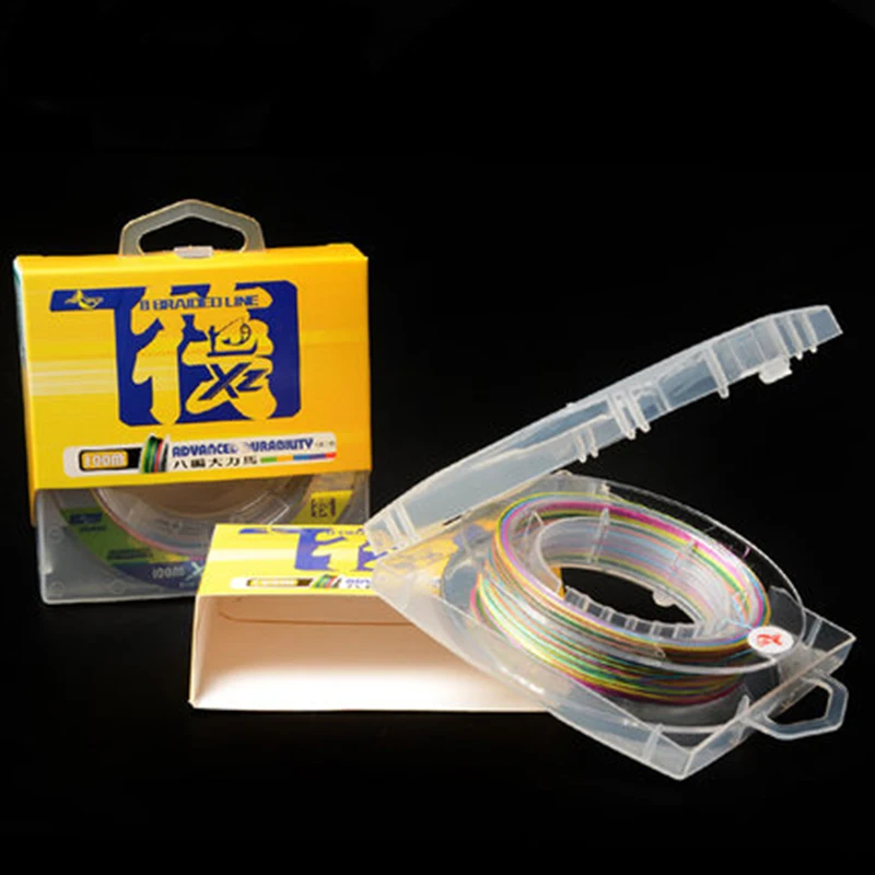 Histolure multicolor 100 متر 8 السواحل pe خط مضفر سلك سوبر قوية السلس 0.4 #-8.0 #1 متر 1 لون الصيد tackl