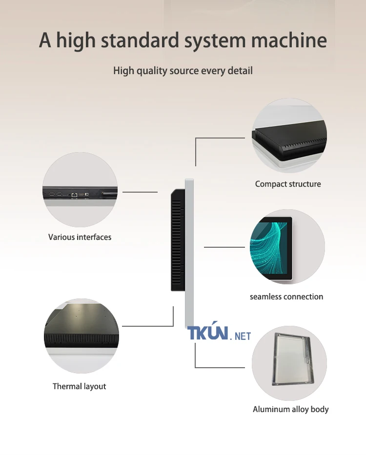 TKUN 15,6 дюймов емкостный сенсорный все-в-одном машины, android все-в-одном. Промышленного класса дисплей AG156WL AG156WL 3288