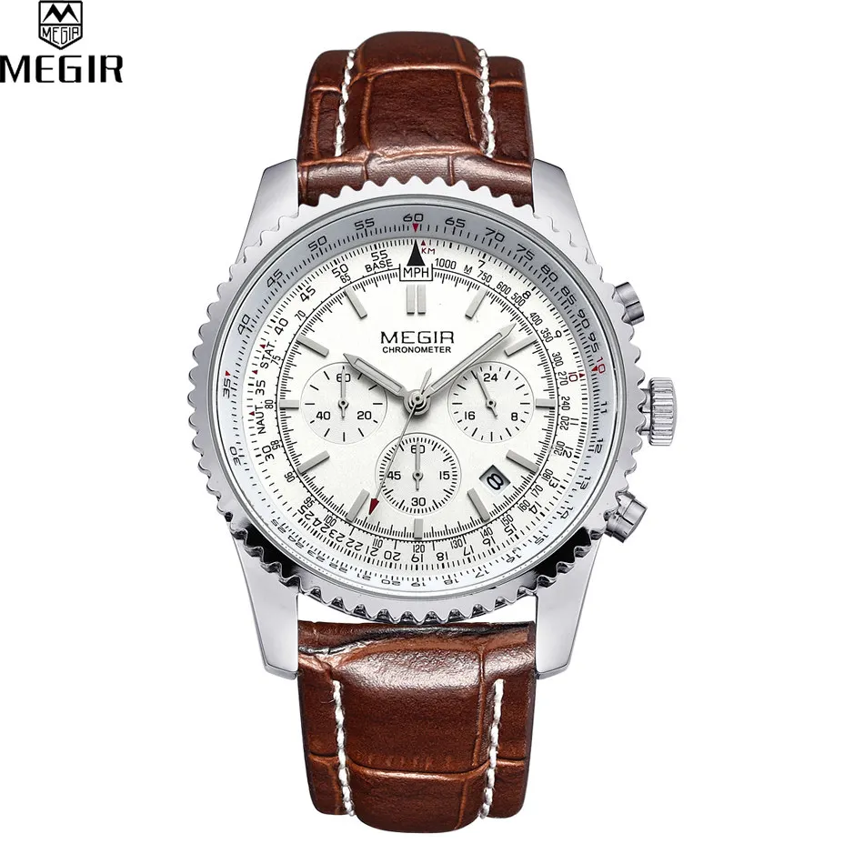 Prix pour 2016 Nouvelle Mode Militaire Élégant MEGIR Marque Conception Armée Calendrier Mâle Horloge Sport En Cuir D'affaires De Luxe Montre-Bracelet relogio Prix pour 2016 Nouvelle Mode Militaire Élégant MEGIR Marque Conception Armée Calendrier Mâle Horloge Sport En Cuir D'affaires De Luxe Montre-Bracelet relogio