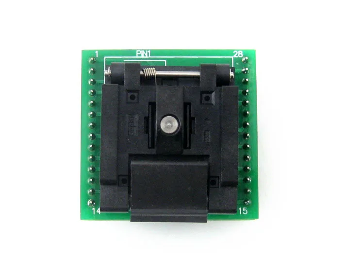 QFN28 к DIP28(C) QFN28 MLF28 MLP28 Plastronics QFN-28B-0.65-01 IC тестовая розетка адаптер программирования 0,65 мм шаг
