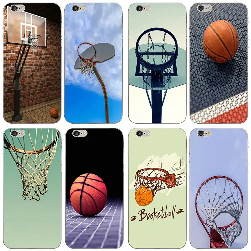 

Basketball Basket Soft TPU Silicone Mobile Phone Bags Case Coque for iPhone X XR XS Max 8 7 Plus 6 6S Plus 5 5S SE 5C 4 4S Shell