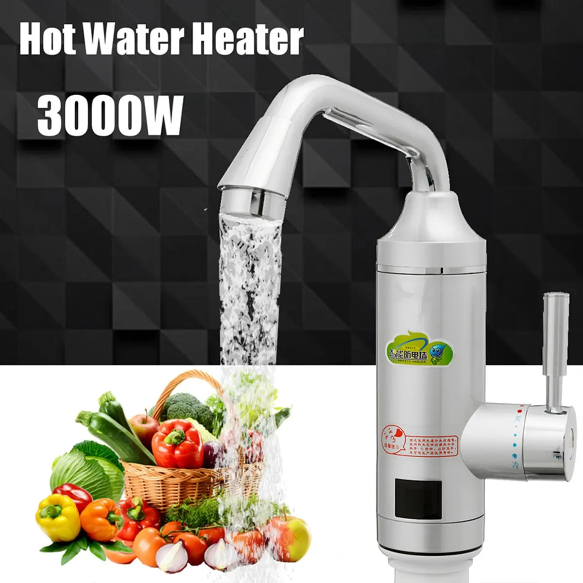 

Xueqin 3000W 360 Deegree Rotate LED Digital Electric Instant Hot Water Tap Heater Faucet for Home Kitchen 220V