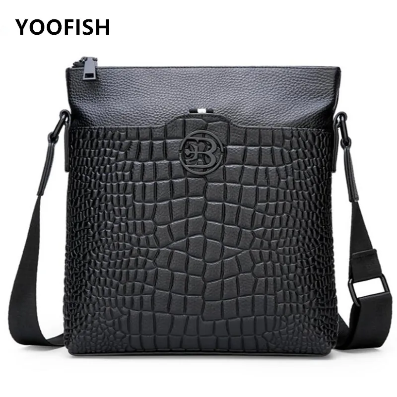 

New Arrival Genuine Leather Men Bag Casual Business Leather Mens Messenger Bag Vintage Men's Crossbody Bag Fashion male