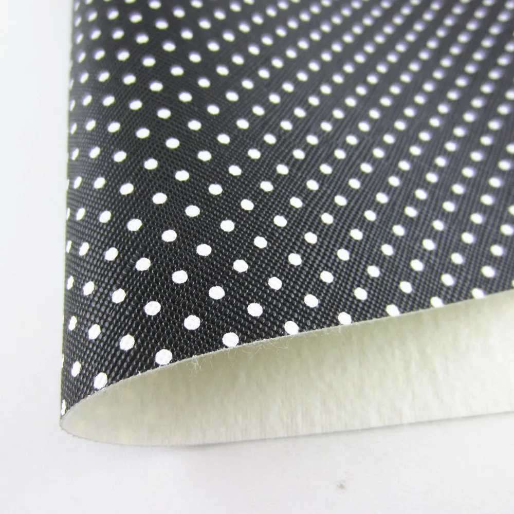 A4 лист " X 11" белый горошек синтетический искусственная кожа PU искусственная кожа ткань для сумки упаковка DIY ремесло проект 1 шт. F0404