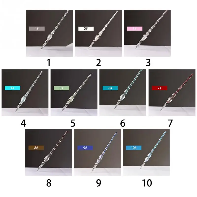 Новая стеклянная авторучка, авторучка, гелевые ручки, кристалл, Dip знак, коллекция рукоделия, офисы, школьные канцелярские принадлежности