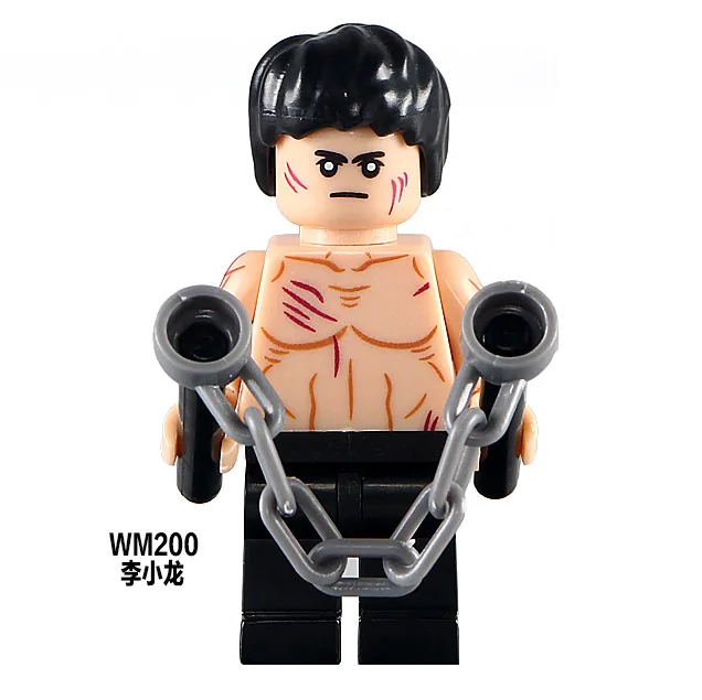 

Legoing Bruce Lee Single Sale Custom Made Shang-Chi Master of Kung Fu Cartoon Model Figure Building Block Legoings Kid Toy WM200