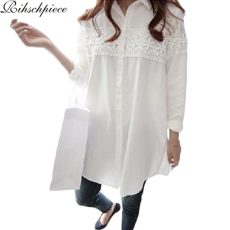 Rihschpiece White Lace Blouse Plus Size 5XL Women Tops and Blouses Vintage Laides Shirts RZF170 white-cotton-lace-top : image Rihschpiece White Lace Blouse Plus Size 5XL Women Tops and Blouses Vintage Laides Shirts RZF170 white-cotton-lace-top