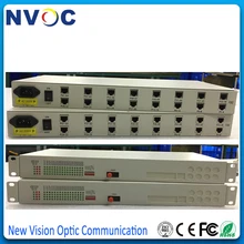 19 дюймов стойку, 64ch FXO и FXS голосовой Телефон волоконно-оптический медиа конвертер мультиплексор, FC, SM, 20 км, FC, евро зарядка