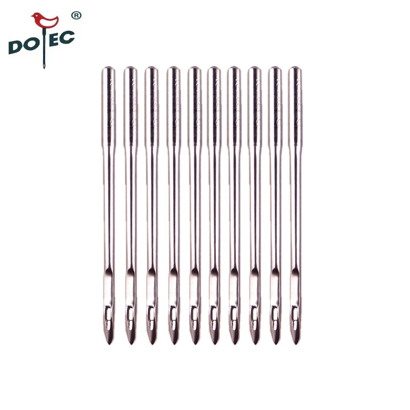 

10pcs Needle/lot Leather Sewing Needles 134S PFX134S Narrow cross point knife Sword head for Industrial Lockstitch Sew Machine