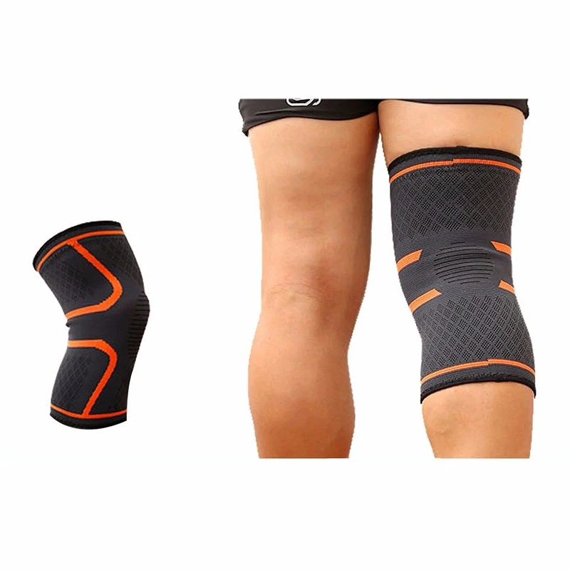 Новейший Спорт поддержка колена дышащий нарукавник компрессионный коленный бандаж для бега спорта защиты одежда эластичная Горячая