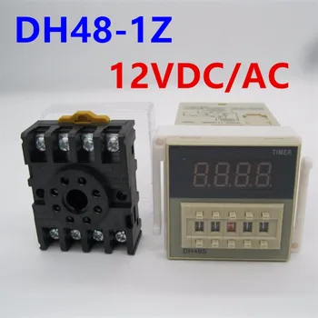 

Free Shipping High DH48S-1Z Digital LED Programmable Timer Time Relay Switch DH48S 0.01S-99H99M DIN RAIL 12VDC/AC