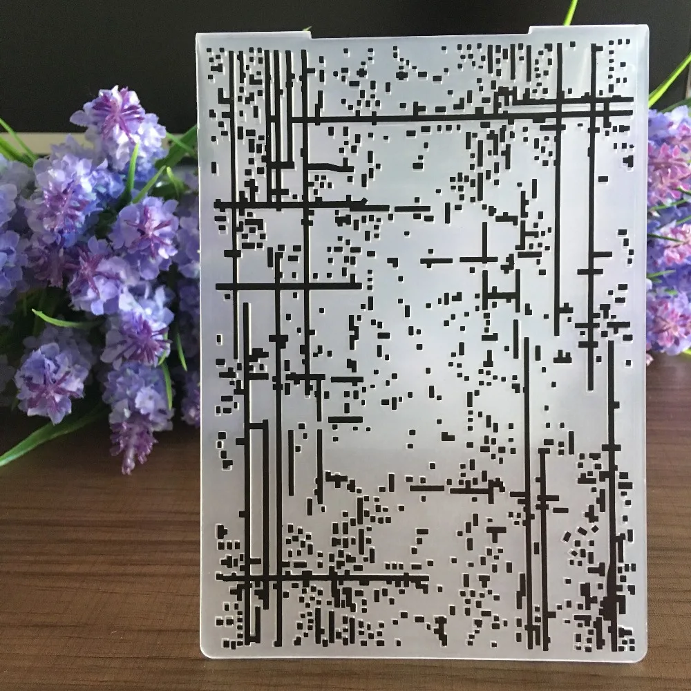 

2018 New Encode Design Plastic Embossing Folder Set For Photo Album Scrapbooking Paper Card Decor Template Craft Stencils 56023